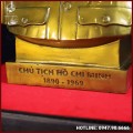 Tượng bán thân Bác Hồ đồng vàng cao 30cm