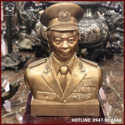 Tượng Đại Tướng Võ Nguyên Giáp Bằng Đồng Đỏ 60cm cao cấp 