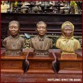 Tượng chân dung cụ ông, cụ bà bằng đồng 