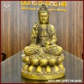 Tượng Quan Thế Âm Bồ Tát đồng vàng 