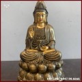 Tượng Phật Quan Âm bằng đồng đỏ làm màu nâu cổ kính