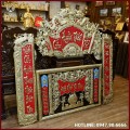 Bộ cuốn thư câu đối đồng vàng nền đỏ cao cấp