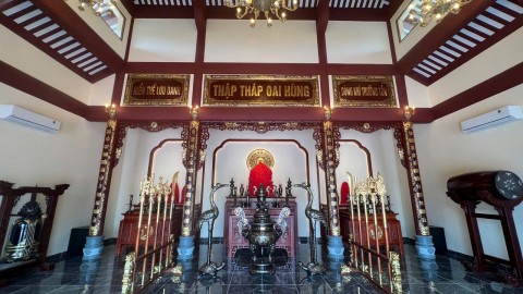 Hoàn thiện và bàn giao bộ đồ thờ bằng đồng cao cấp và tượng Võ Duy Ninh tại TP Quảng Ngãi