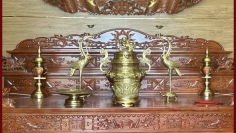 Hoàn thiện và bàn giao bộ đồ thờ catut 60cm cho khách hàng tại Bình Dương