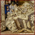 Cuốn thư câu đối Đức Lưu Quang đồng vàng giả cổ