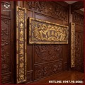 Đại tự câu đối Đức Lưu Quang đồng vàng giả cổ 