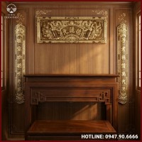 Đại tự câu đối Đức Lưu Quang đồng vàng giả cổ
