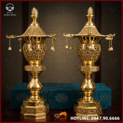 Đèn chuông bằng đồng vàng cao cấp