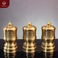 Bộ đài thờ Chiêu Tài Tấn Bảo bằng đồng vàng mộc 