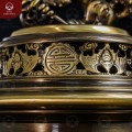 Đỉnh đồng 2 công nghệ thờ gia tiên họa tiết dơi cao 60cm 