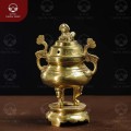 Đỉnh đồng catut vân mây đường kính 20cm thờ cúng gia tiên