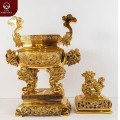 Đỉnh đồng Đài Loan dáng vuông cao 70cm, nặng 20.9kg