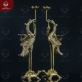 Hạc thờ để bàn bằng đồng vàng 2 công nghệ cao 50cm  
