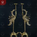Hạc thờ để bàn bằng đồng vàng 2 công nghệ cao 50cm  