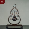 Lư xông trầm hồ lô bằng đồng vàng hun nâu cố kính