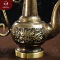  Nậm rượu thờ họa tiết Phượng Hoàng bằng đồng 2 công nghệ
