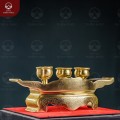 Ngai 3 chén thờ bằng đồng catut đại tự Phúc Lộc Thọ 