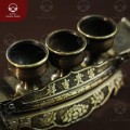 Ngai 3 chén thờ bằng đồng vàng 2 công nghệ Phú Quý Cát Tường