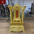 Ngai thờ Cửu Huyền Thất Tổ và bài vị bằng đồng sơn son thếp vàng 