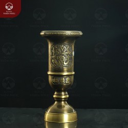 Ống hương song ngư bằng đồng 2 công nghệ cao 33cm