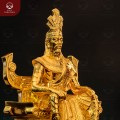 Tượng Lạc Long Quân ngồi trên ngai bằng đồng mạ vàng 24k