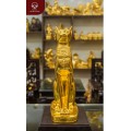 Tượng mèo Ai Cập bằng đồng dát vàng 9999 sang trọng 