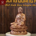 Tượng Phật A Di Đà ngồi trên tòa sen bằng đồng đỏ thờ tại gia