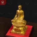 Tượng Phật hoàng Trần Nhân Tông bằng đồng vàng đế vuông 
