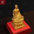 Tượng Phật hoàng Trần Nhân Tông bằng đồng vàng đế vuông 