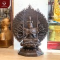 Tượng Phật Thiên Thủ Thiên Nhãn bằng đồng vàng hun đẹp tôn nghiêm