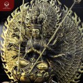Tượng Phật Thiên Thủ Thiên Nhãn ngự tòa sen báu bằng đồng vàng