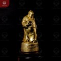 Tượng quản gia bằng đồng vàng màu nhũ 24,5x10,5cm nặng 2,1kg