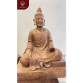 Tượng Tam Tòa Thánh Mẫu ngồi trang nghiêm bằng đồng vàng hun