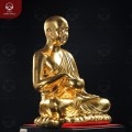 Tượng Thánh Tăng Sivali khất thực bằng đồng vàng dát vàng