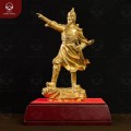 Tượng Trần Quốc Tuấn đứng chỉ tay cao 25cm bằng đồng catut 