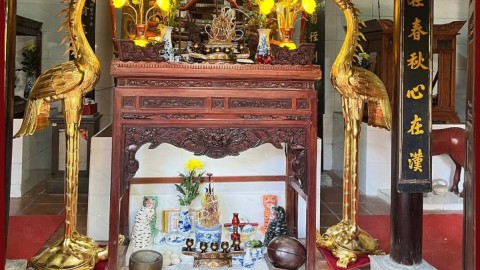 Bàn giao đôi hạc 1m76 cattut dát vàng cho khách Diễn Châu - Nghệ An