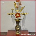 Bó hoa sen đồng thờ cúng làm màu cao cấp