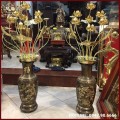 Bó hoa sen đồng tinh xảo đồng vàng