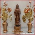 Tượng Phật A Di Đà đứng bằng đồng đỏ cao 60cm