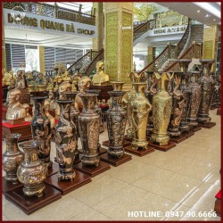 Bộ sưu tập lọ lộc bình bằng đồng đầy đủ kích thước