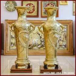 Lọ lộc bình bằng đồng catut cao 1m35