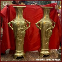 Lọ lộc bình bằng đồng catut