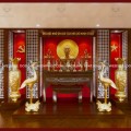 Tư vấn, thiết kế và thi công bàn thờ Bác Hồ theo yêu cầu đẹp chuẩn