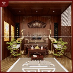 Dịch vụ thiết kế thi công phòng thờ uy tín - chất lượng