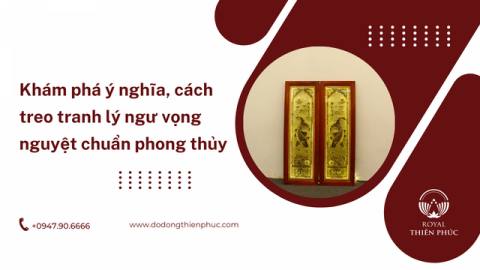 Khám phá ý nghĩa, cách treo tranh lý ngư vọng nguyệt chuẩn phong thủy