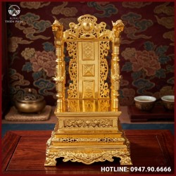 Ngai thờ bằng đồng dát vàng cao cấp