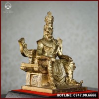 Lạc Long Quân đồng vàng mộc cao 26cm