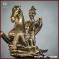 Tượng Thánh Gióng đồng vàng hun cao 35cm
