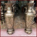 Lộc bình phong thủy bằng đồng khảm tam khí cao 1m2
