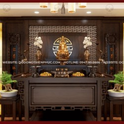 Bàn thờ Phật cao cấp - Dịch vụ thiết kế thi công 